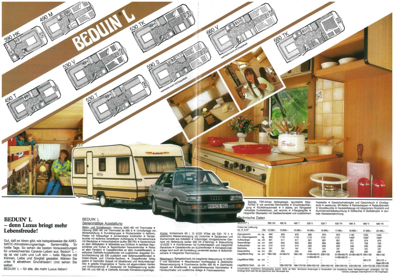 Dethleffs 1987 Preisliste 3
