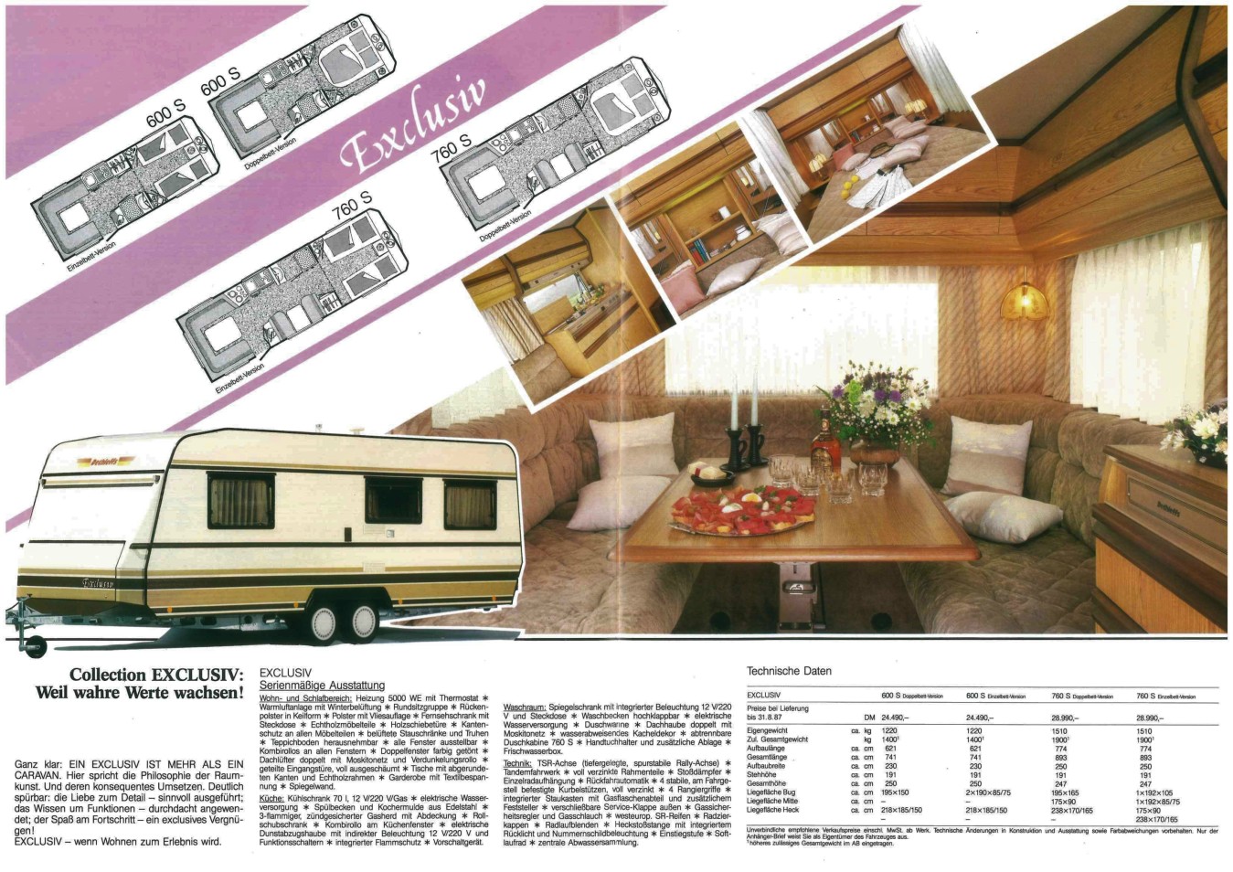Dethleffs 1987 Preisliste 4