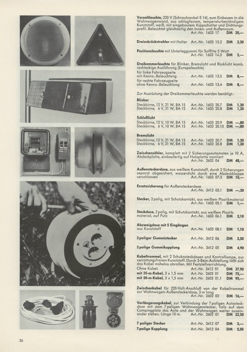 Dethleffs Zubehr 1972 26