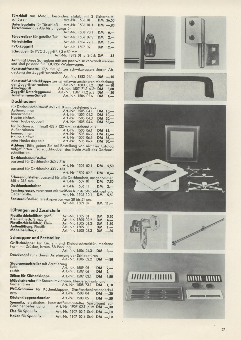 Dethleffs Zubehr 1972 27