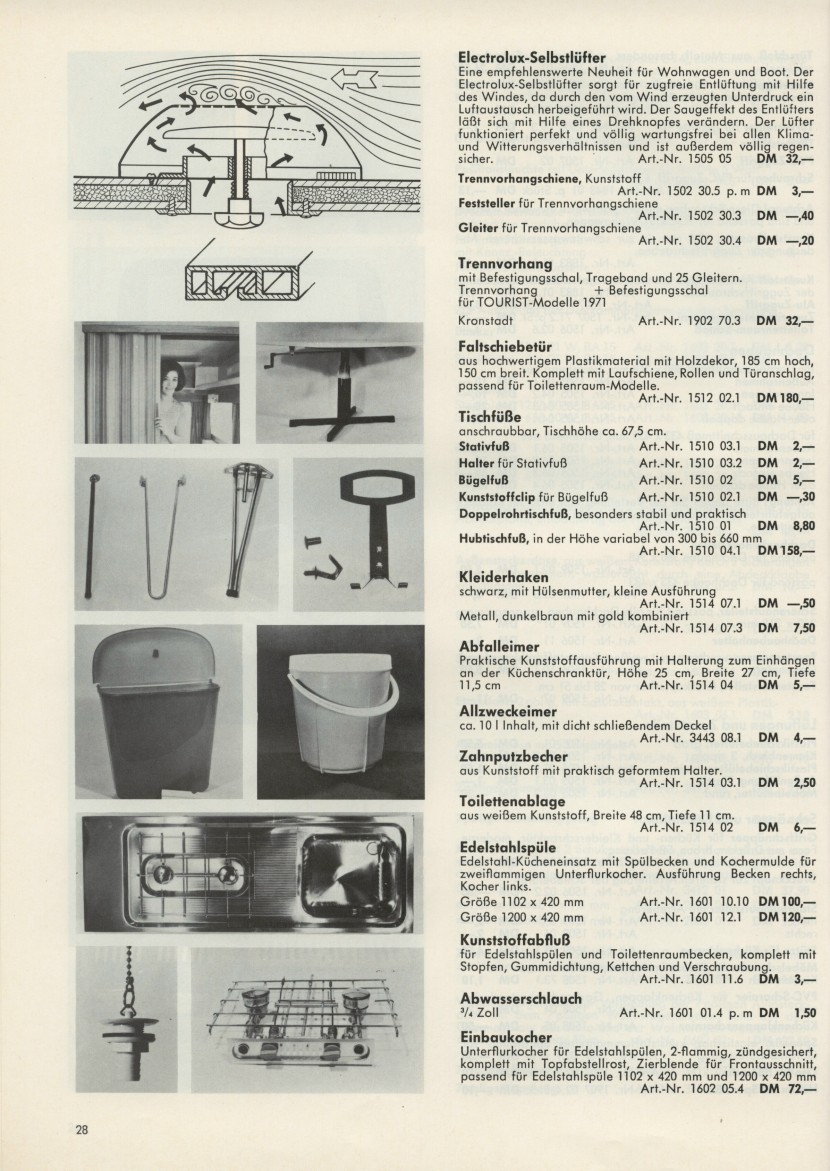 Dethleffs Zubehr 1972 28
