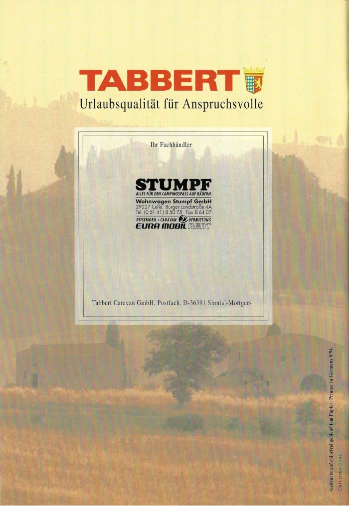 Tabbert 1995 Comtesse Baroness 38