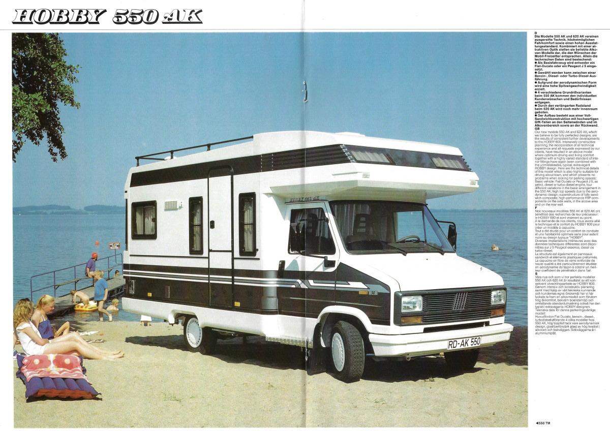 Hobby 1992 WoMo Prospekt Preisliste (5)