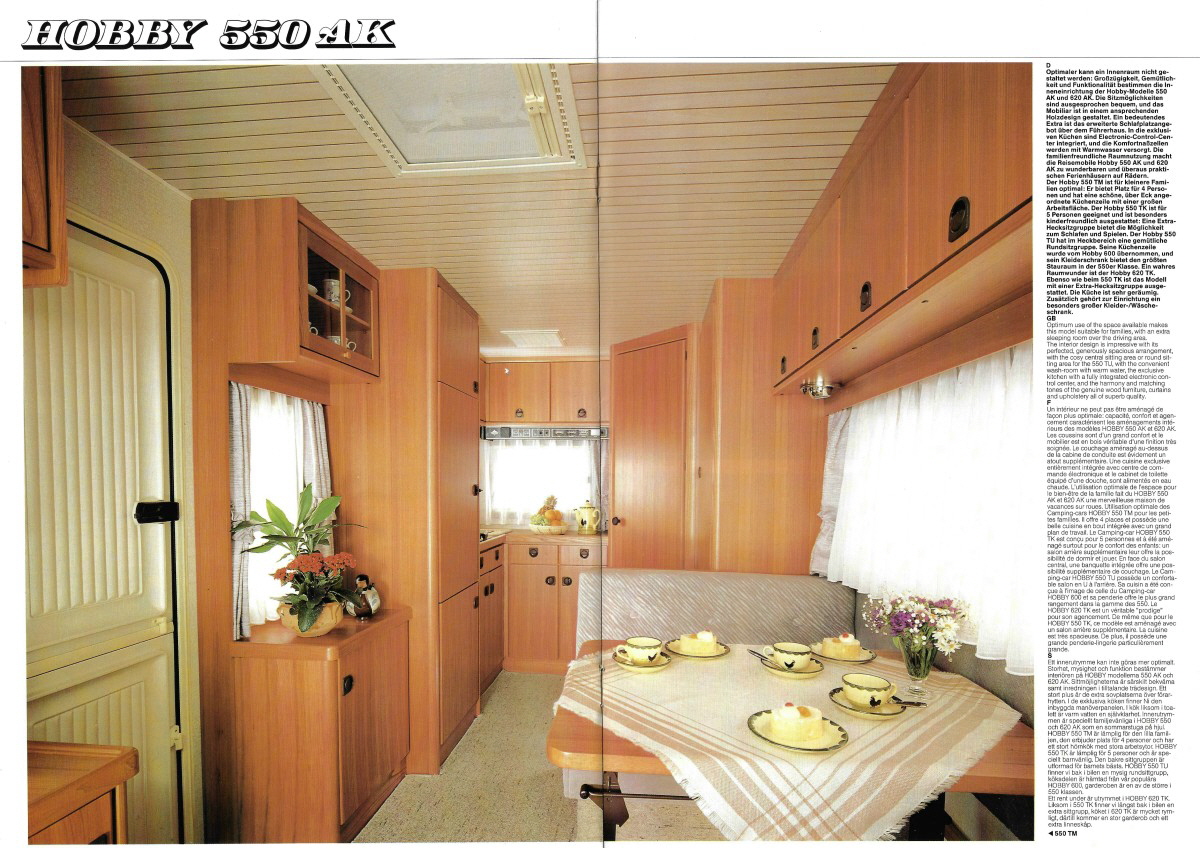 Hobby 1992 WoMo Prospekt Preisliste (6)