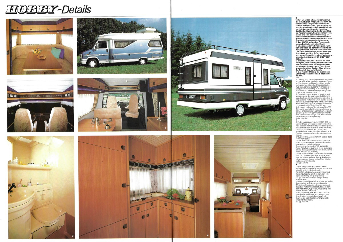Hobby 1992 WoMo Prospekt Preisliste (7)