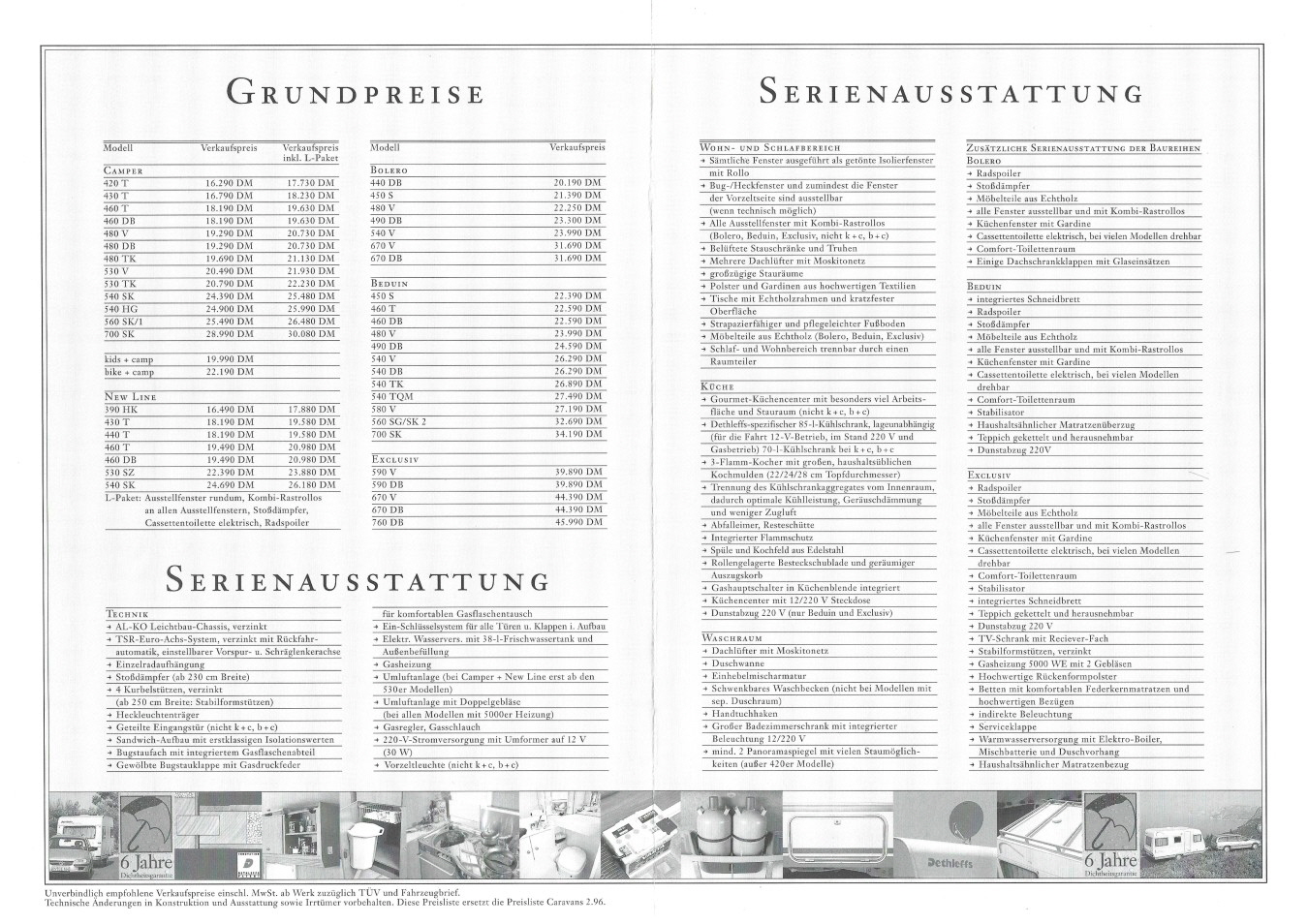 Dethleffs 1997 Preisliste  (2)