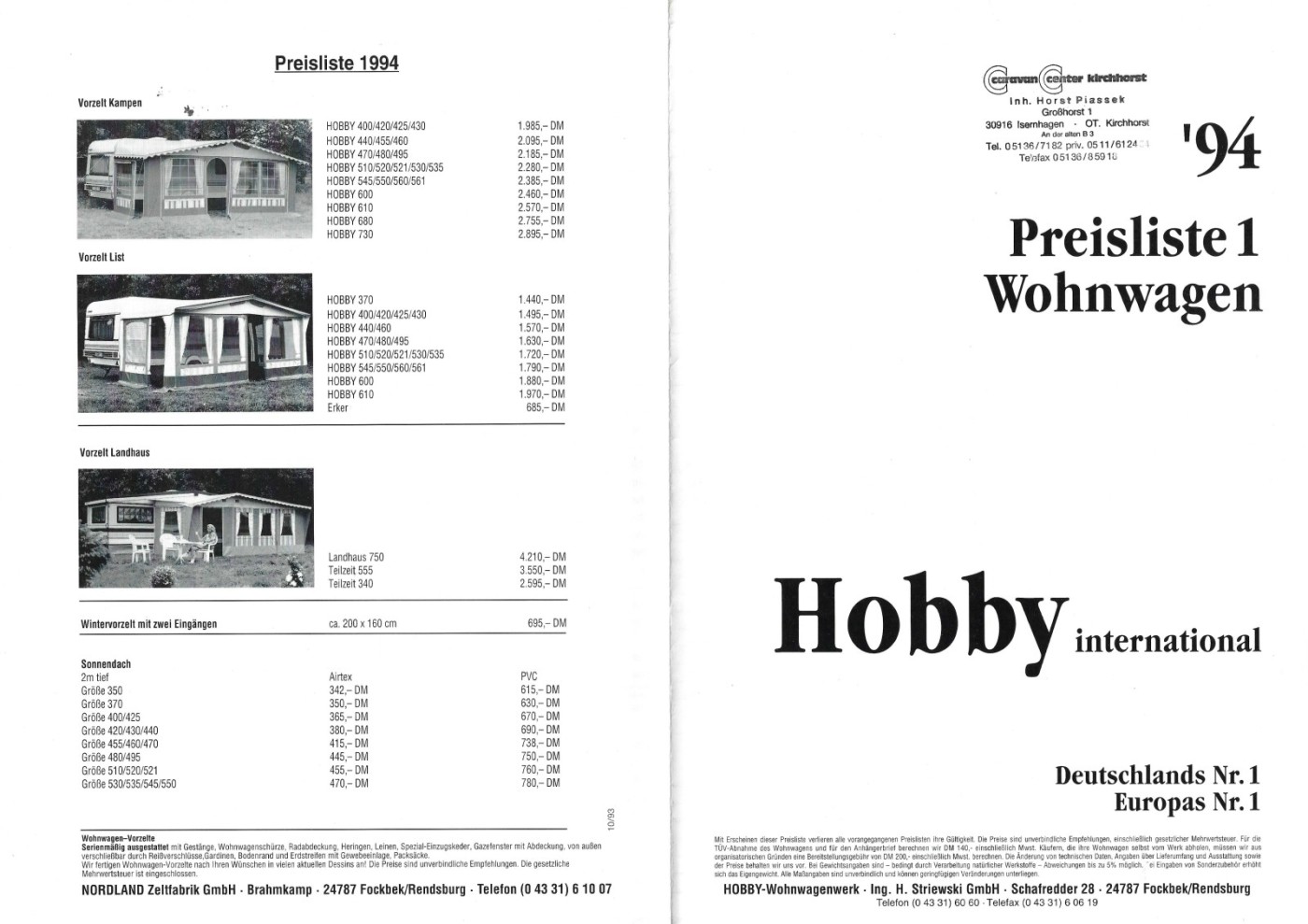 Hobby 1994 WoWa Preisliste (1)