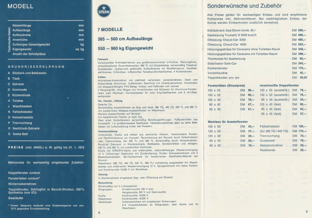 Wilk 1972 Preisliste 08 09
