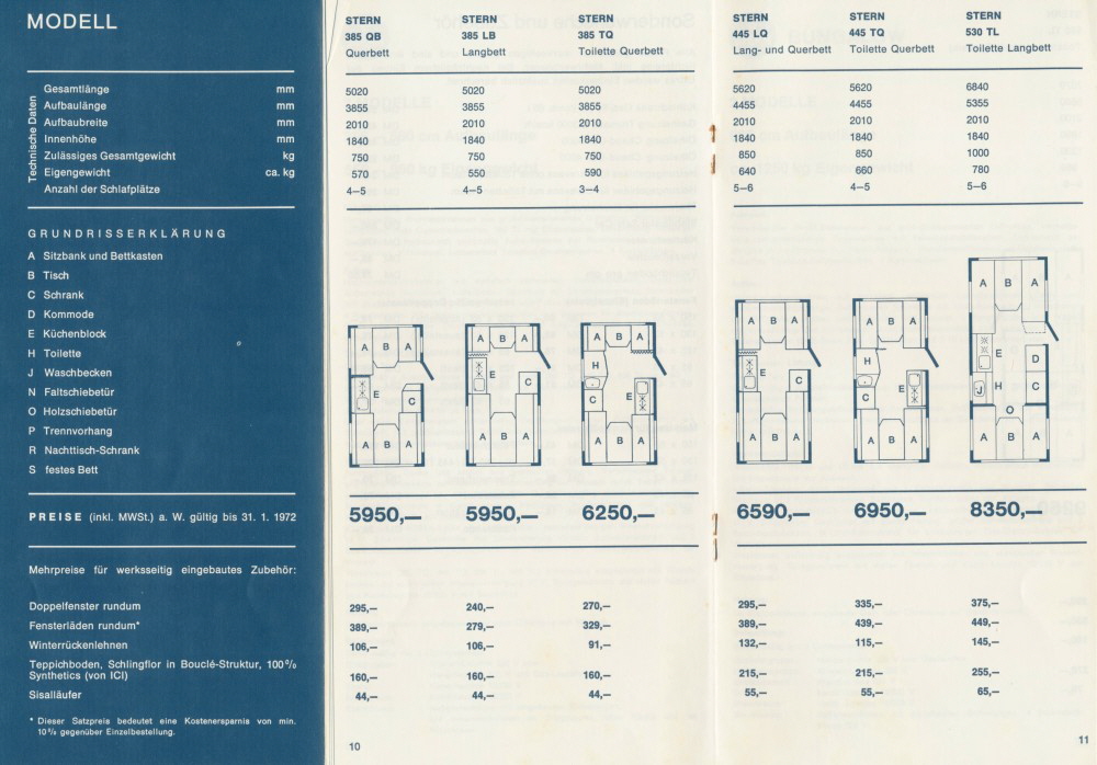 Wilk 1972 Preisliste 10 11