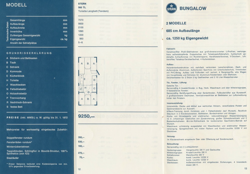 Wilk 1972 Preisliste 12 13