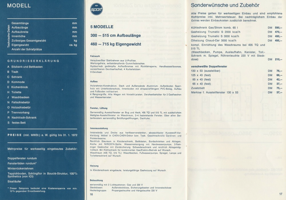 Wilk 1972 Preisliste 16 17